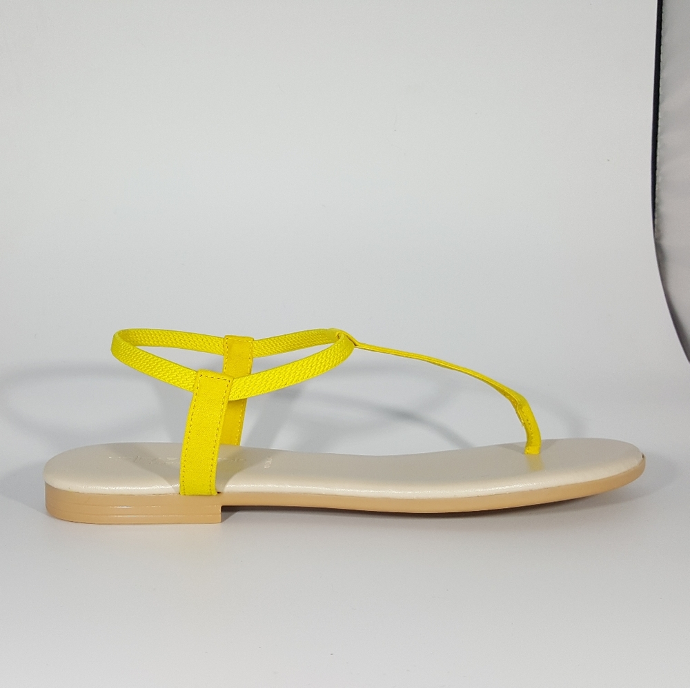 NR Rapisardi Yellow Thong Sandal with Elastic Band